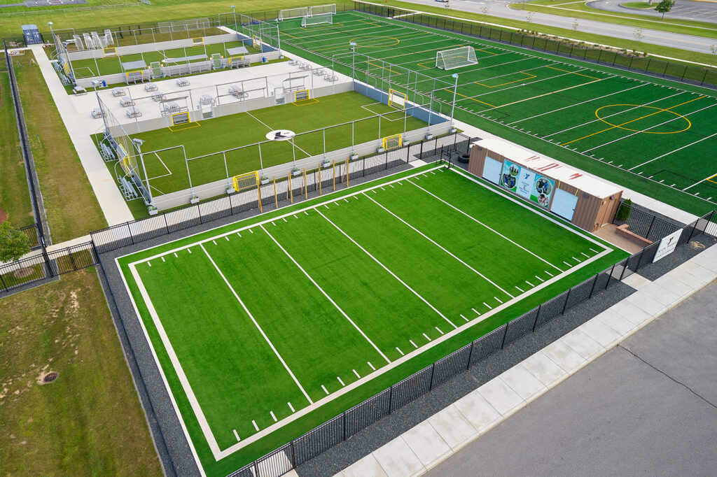 outdoor turf field