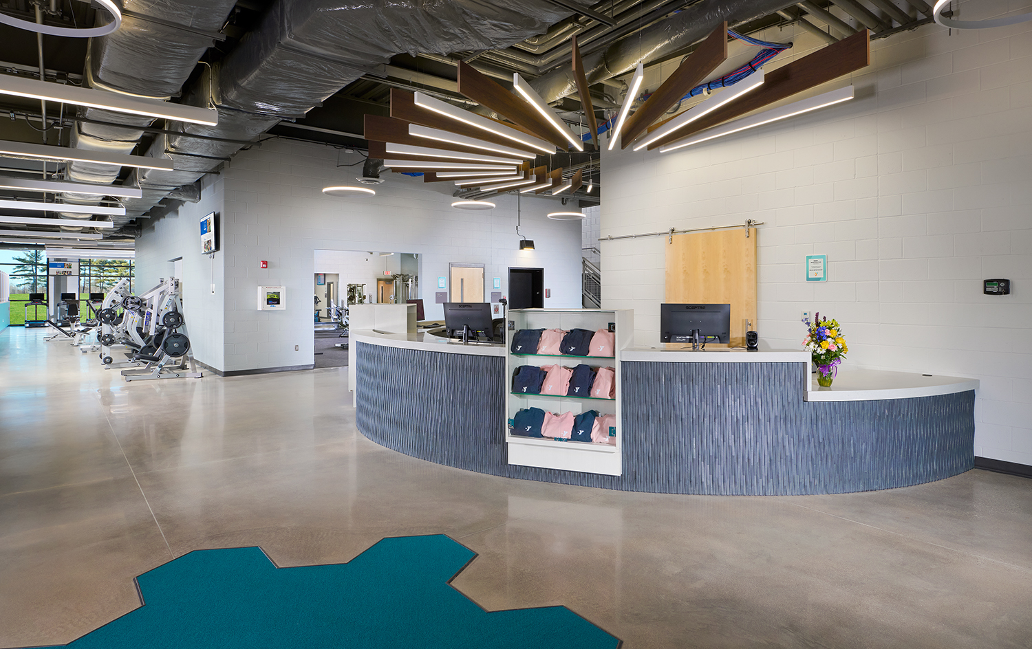 YMCA reception desk