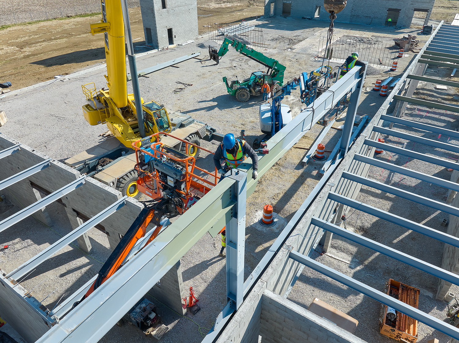 steel framing at YMCA