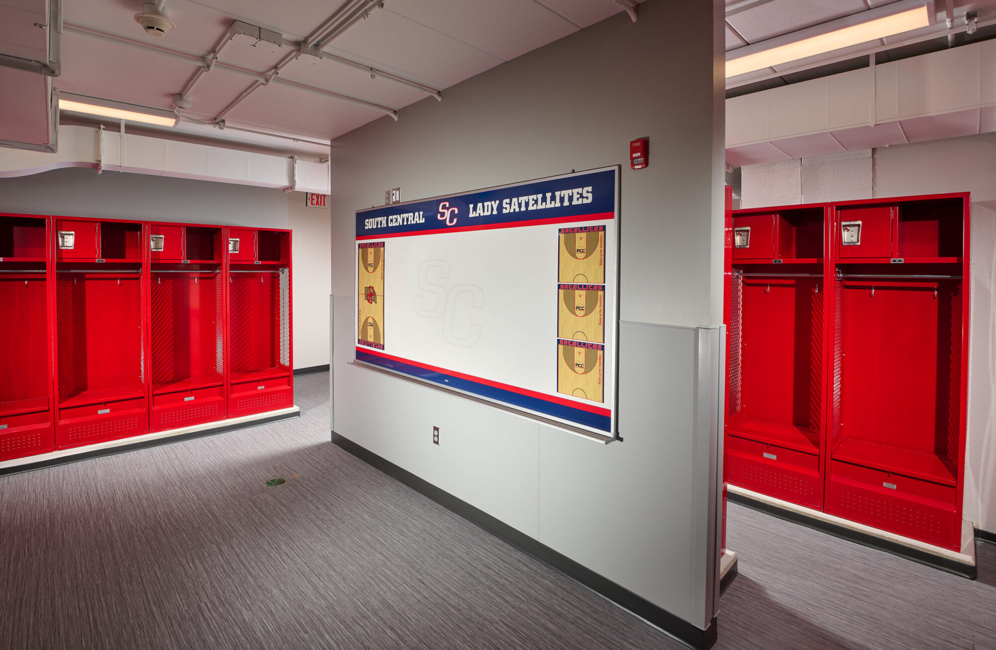 school locker room
